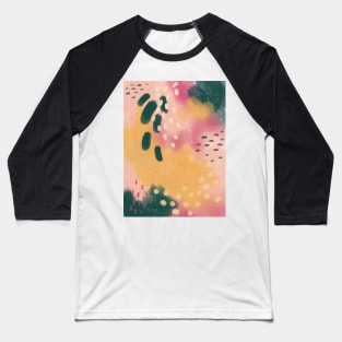 Colorful Modern Abstract Art 3 Baseball T-Shirt